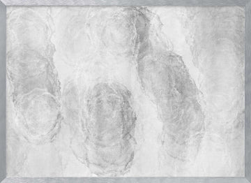 Monochrome Marble Texture | Poster - Silver Frame Interior