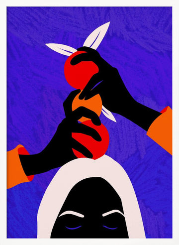 Vibrant Fruit Meditation | Poster - White Frame Interior