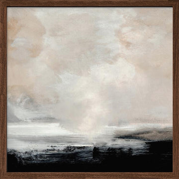 Clouds | Poster - Walnut Frame Interior