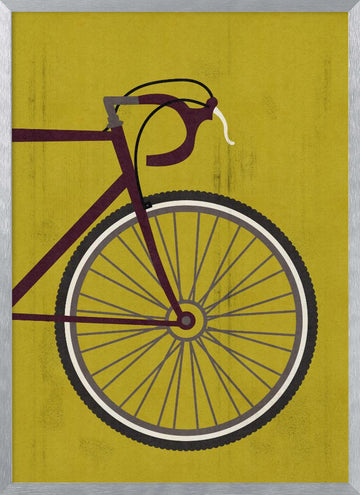 Classic Bicycle Style | Poster - Silver Frame Interior