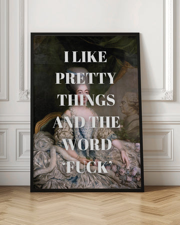 Sassy Rococo Quote | Poster - Room Interior 1