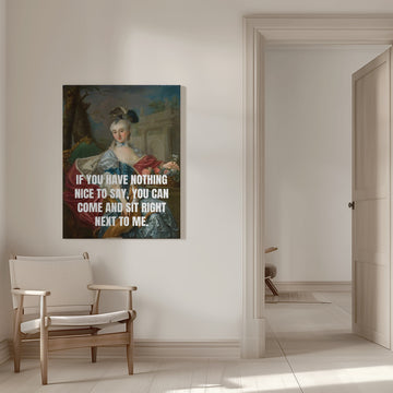 Sassy Lady Portrait Quote | Canvas - Room Interior 1