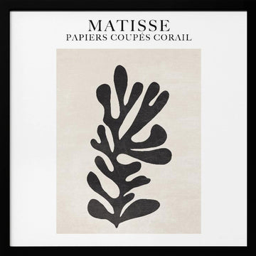 Coral Silhouette | Poster - Black Metal Frame Interior