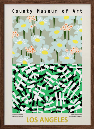 California Pattern Play | Poster - Walnut Frame Interior