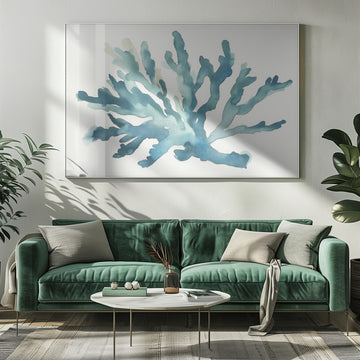 Turqoiuse Coral | Poster - Room Interior 1
