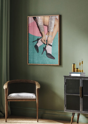 Stylish Heels and Socks | Poster - Room Interior 2