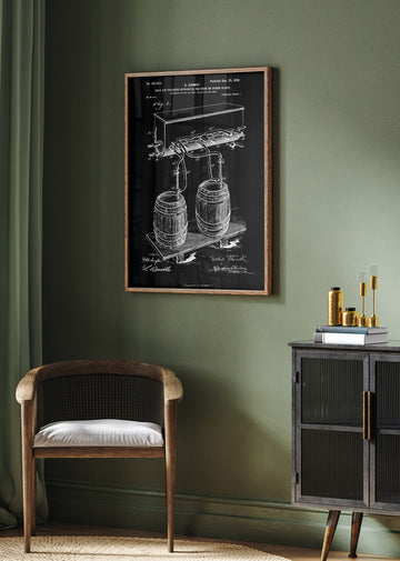Vintage Beer System Patent | Poster - Room Interior 2