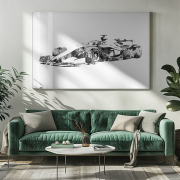 Abstract Formula Racer | Poster - Room Interior 1