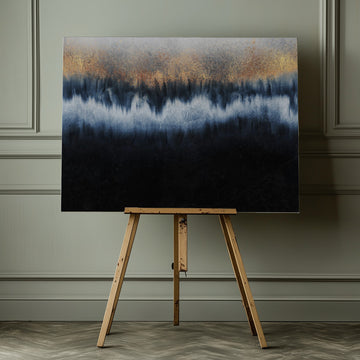 Golden Horizon Abstract | Canvas - Room Interior 1