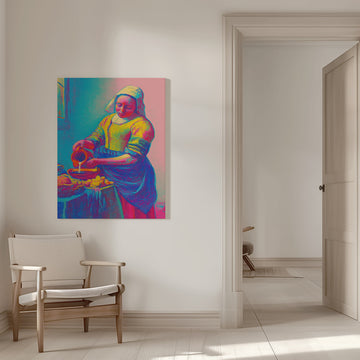 Psychedelic Pouring | Canvas - Room Interior 1