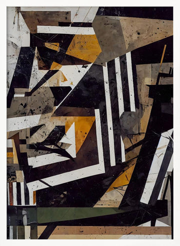 Geometric Tapestry | Poster - White Frame Interior