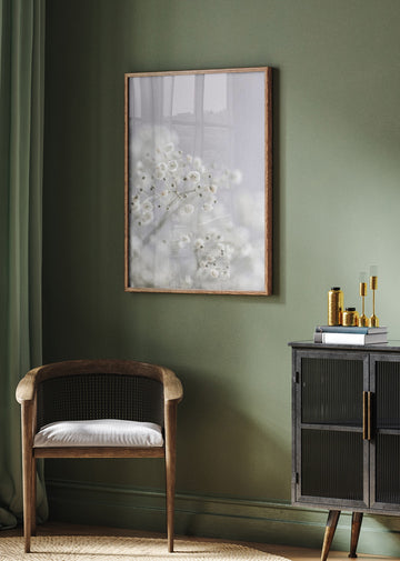 White Breath Flowers | Poster - Room Interior 2