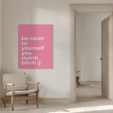 Sarcastic Self Care Quote | Canvas - Room Interior 1