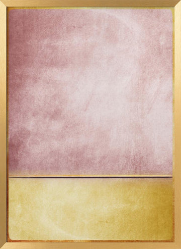 Pink Gold Horizon | Poster - Gold Frame Interior