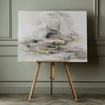 Abstract Gold Landscape | Canvas - Room Interior 1