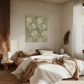 Floral Green | Canvas - Room Interior 2