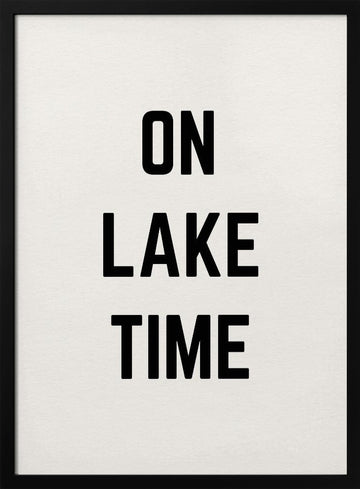 On Lake Time | Poster - Black Metal Frame Interior