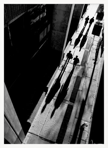 Long City Shadows | Poster - White Frame Interior