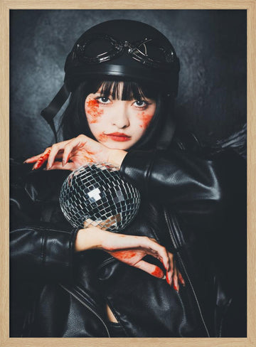 Dark Disco Rebel | Poster - Wood Frame Interior