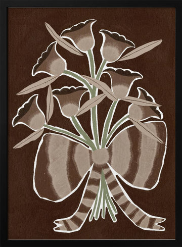 Delicate Bloom 6 | Poster - Black Metal Frame Interior