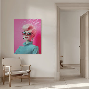 Retro Glamour Shine | Canvas - Room Interior 1