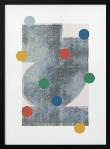Geometric Symphony | Poster - Black Metal Frame Interior