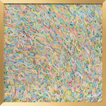 Pastel Abstract Flow | Poster - Gold Frame Interior