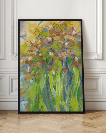 Vibrant Garden Blooms | Poster - Room Interior 1