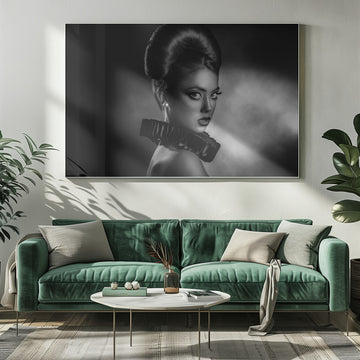 Sophisticated Noir Portrait | Poster - Room Interior 1