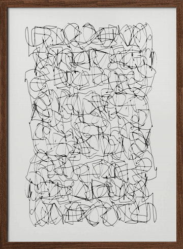 Circuitry | Poster - Walnut Frame Interior