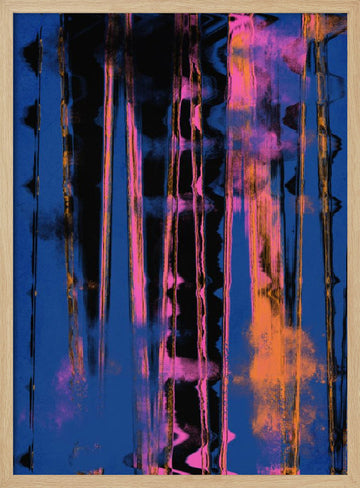 Vibrant Nightfall | Poster - Wood Frame Interior