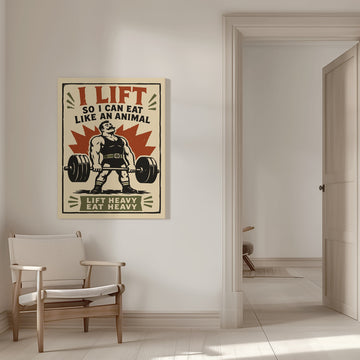 Strongman Gym Humor | Canvas - Room Interior 1