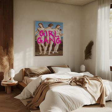 Girl Gang Graffiti | Canvas - Room Interior 2
