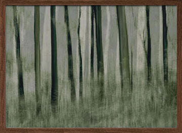 Trees in motion | Poster - Walnut Frame Interior
