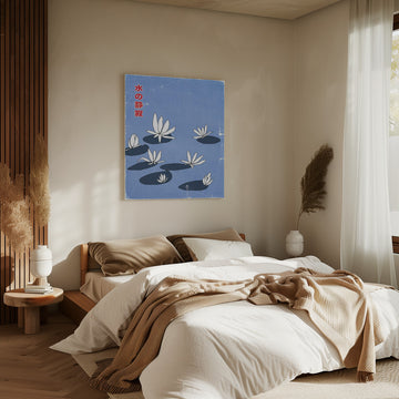 Japanese Water Lilies | Canvas - Room Interior 2