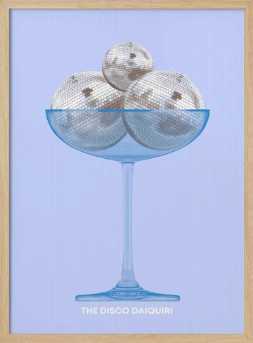 The Disco Daiquiri | Poster - Wood Frame Interior