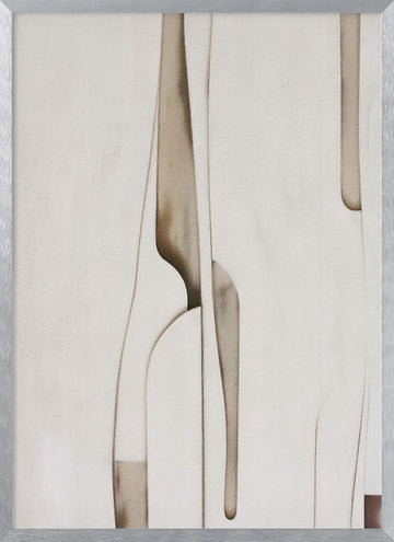 Organic Abstract Forms | Poster - Silver Frame Interior