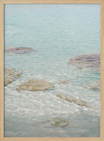 Clear Turquoise Waters | Poster - Wood Frame Interior