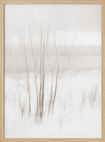 Ethereal Winter Woods | Poster - Wood Frame Interior