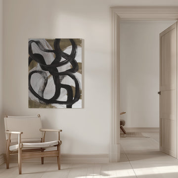 Abstract Brush Strokes 127X | Canvas - Room Interior 1