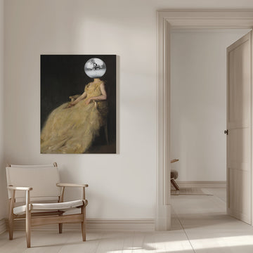 Elegant Disco Portrait | Canvas - Room Interior 1