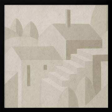 Subtle Town | Poster - Black Frame Interior