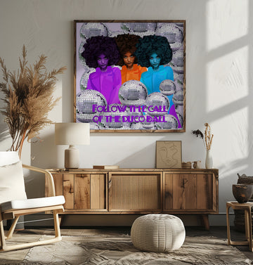 Vibrant Disco Women | Poster - Room Interior 2