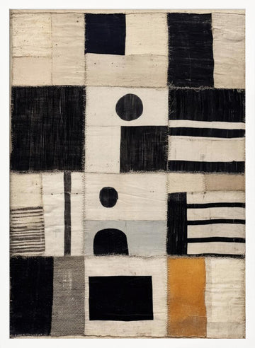 Patchwork Symphony | Poster - White Frame Interior