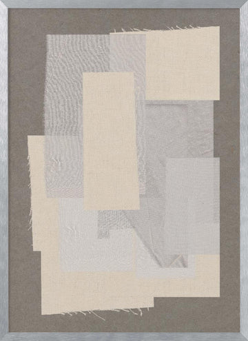 Textile Harmony | Poster - Silver Frame Interior