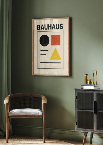 Bauhaus Primary Shapes | Poster - Room Interior 2