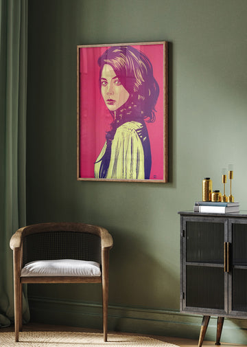 Pink Pop Woman | Poster - Room Interior 2