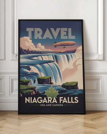 Majestic Niagara Falls Blimp | Poster - Room Interior 1