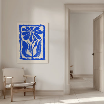 Blue Flower | Canvas - Room Interior 1