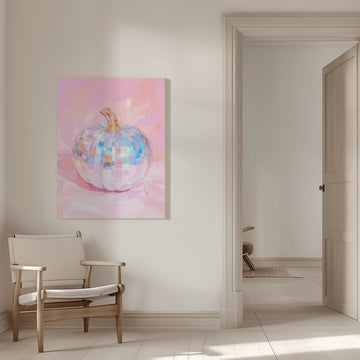 Iridescent Disco Pumpkin | Canvas - Room Interior 1